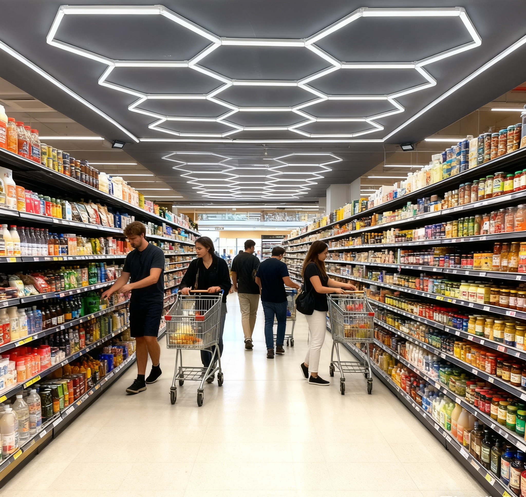 The Light That Changes How You Shop: A Spatial Psychology Look at Hexagonal LED Honeycomb Lights