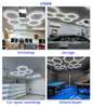 Luz de garagem hexagonal de LED, 168W, 6500k Brilho ajustável com interruptor de três paradas