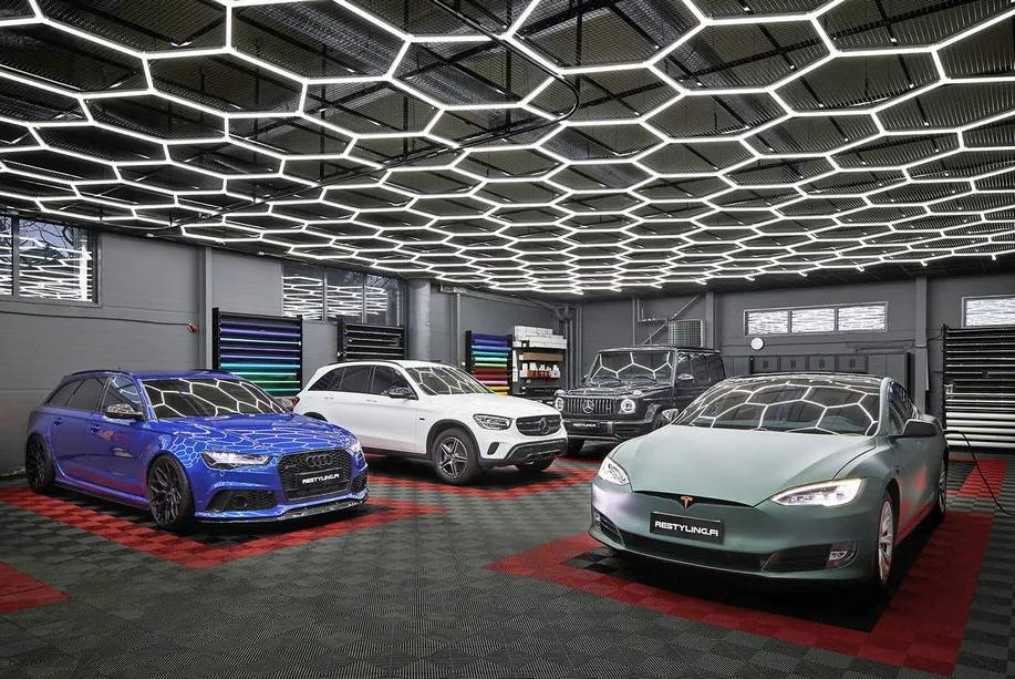 LED Hexagon Wall Lights