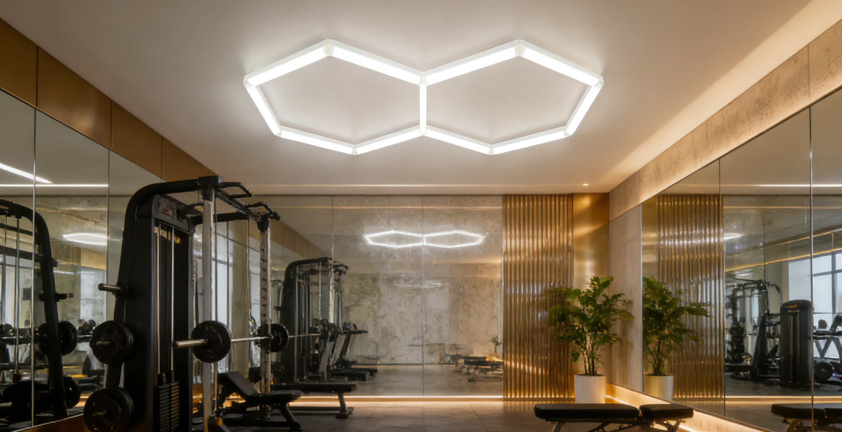 生成3张不同风格健身房场景图