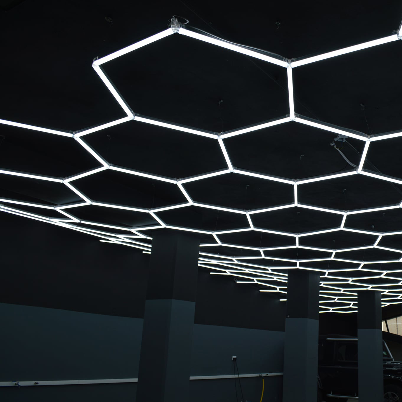 Dimmable Hexagonal LED Garage Ceiling Lights from China manufacturer - contation