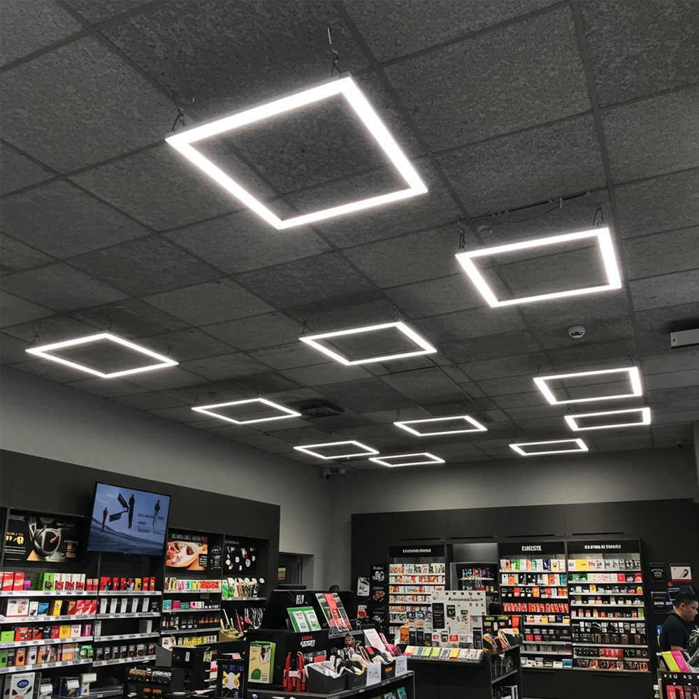 Energy Saving Dimmable Square LED Light, 3000K Warm White 4000K Natural White 6500K Cool White, Modern Decorative Lighting Fixture
