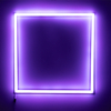 RGB LED Square Frame Ceiling Light Fixture, 4-Bar Design