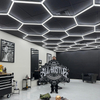 Garage LED Honeycomb Ceiling Car Detailing Studio Lights